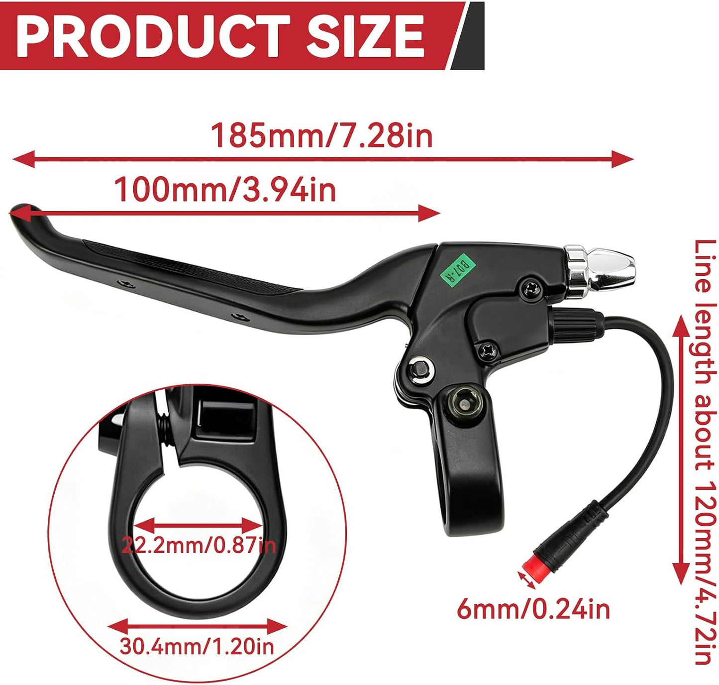 EBike Mechanical Brake Lever w/brake sensor