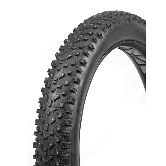 Vee Tire Snow Avalanche 26x4.00” Studded Tire Folding Tubeless Ready, Silica, 120TPI (Black)