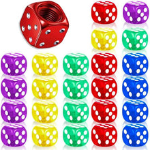 DICE Valve caps assorted colors (PAIR)