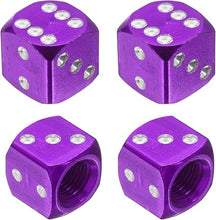 DICE Valve caps assorted colors (PAIR)