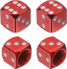 DICE Valve caps assorted colors (PAIR)