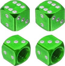 DICE Valve caps assorted colors (PAIR)
