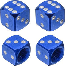 DICE Valve caps assorted colors (PAIR)
