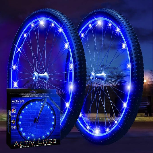 ActivLife Active Lites Bicycle Wheel Lights: Blue