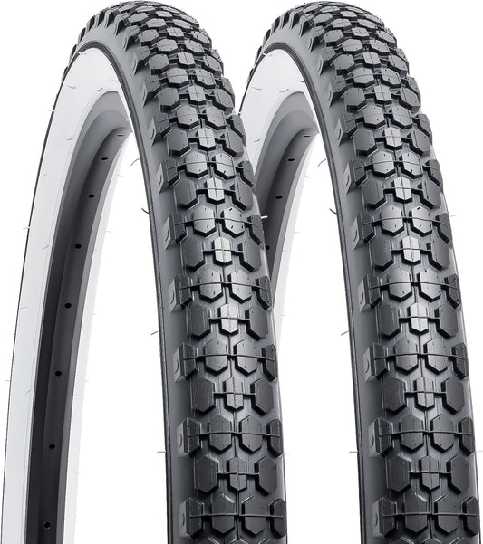 Whitewall Cruiser Tire 26X2.125 Folding Bead