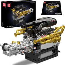 Mould King 10224 Valkyrie V12 Engine Building Kit, 974PCS