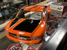 Custom Painted Dodge Ram body Orange/Black 1/10