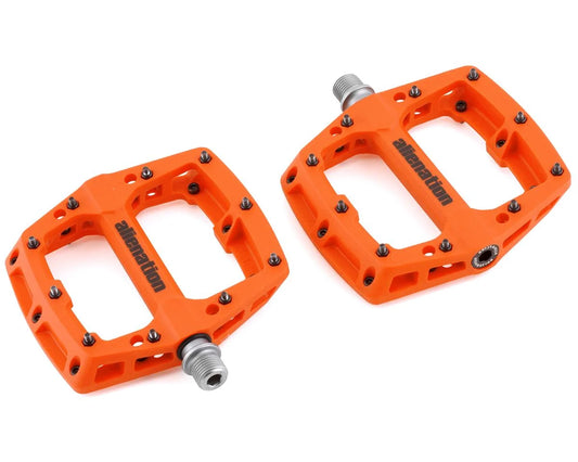 Alienation FootHold 9/16 Plastic Pedals: Orange