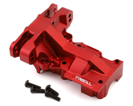 Treal Hobby Aluminum 7075 Rear Upper Bulkhead: Traxxas X-Trucks (Red)