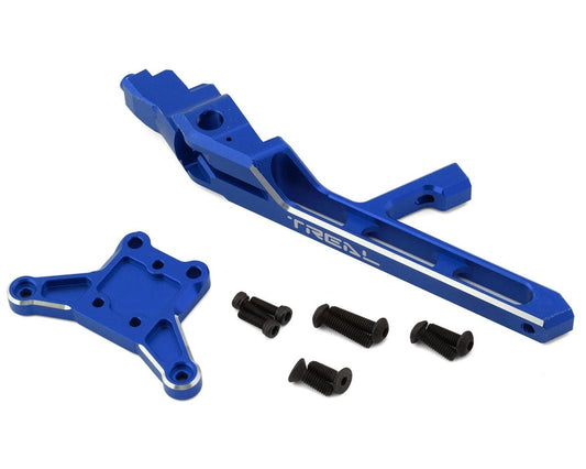 Treal Aluminum 7075 Front Chassis Brace Set: Sledge (Blue)