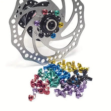 RiderRace Anodized Stainless Steel Disc Brake Rotor Bolts: 12pcs