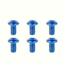 RiderRace Anodized Stainless Steel Disc Brake Rotor Bolts: 12pcs