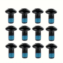 RiderRace Anodized Stainless Steel Disc Brake Rotor Bolts: 12pcs