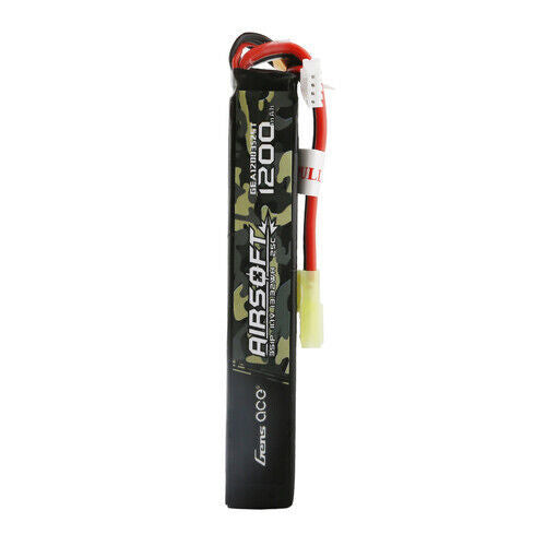 Gens Ace Airsoft 3S1P 11.1V 1200mah 25C Lipo Battery: Mini Tamiya