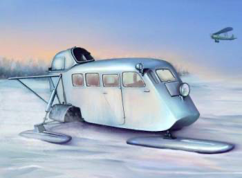Trumpeter 1/35 Soviet Aerosan KM-4 Model Kit
