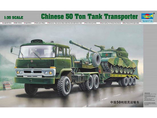 Trumpeter 1/35 Chinese 50 Ton Tank Transport Model Kit