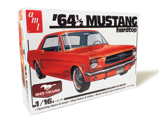 AMT 1/16 1964 1/2 Ford Mustang Coupe Hardtop 60th Anniversary Model Kit