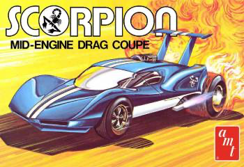 AMT 1/25 Scorpion Mid Engine Drag Coupe Model Kit