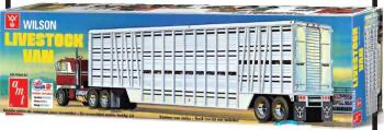 AMT 1/25 Wilson Livestock Van Trailer Model Kit: Level 3