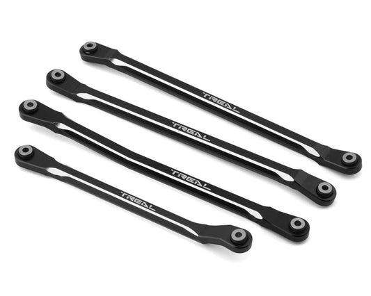 Treal Hobby Aluminum 7075 Upper Link Set: SCX6 (Black)
