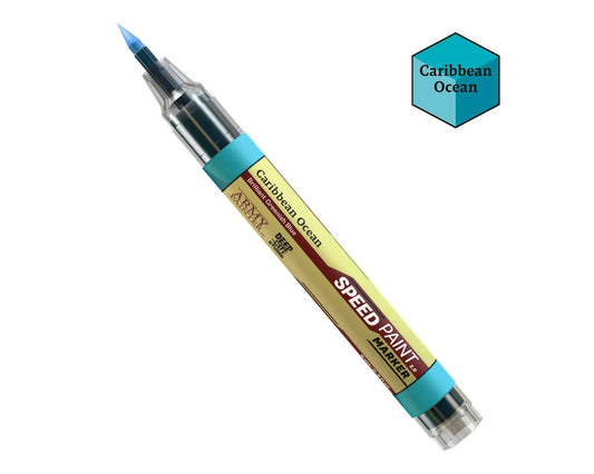 Army Painter Speedpainter 2.0 Felt-Tech Tip Paint Marker: Caribbean Ocean