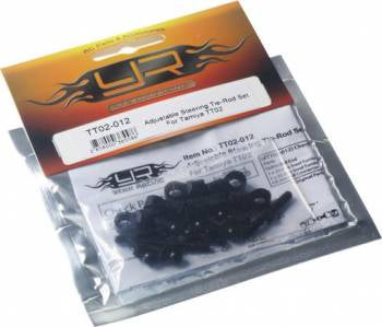 Yeah Racing Adjustable Steering Tie Rod Set: TT-02