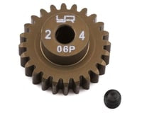 Yeah Racing Aluminum Hard Coated 0.6Mod Pinion: 24T