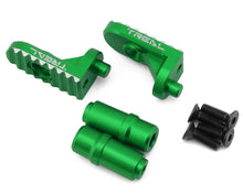Treal Aluminum 7075 Foot Pegs: PROMOTO (Green)