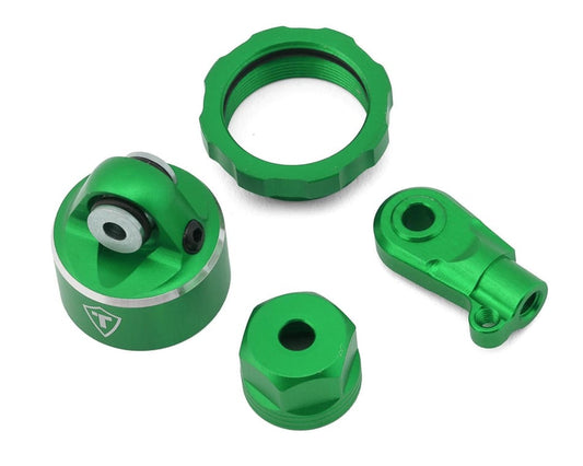 Treal Aluminum 7075 Shock Cap and Retainer: PROMOTO (Green)