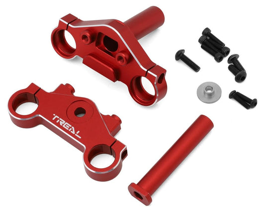 Treal Aluminum 7075 Triple Clamp Set Losi PROMOTO (Red)