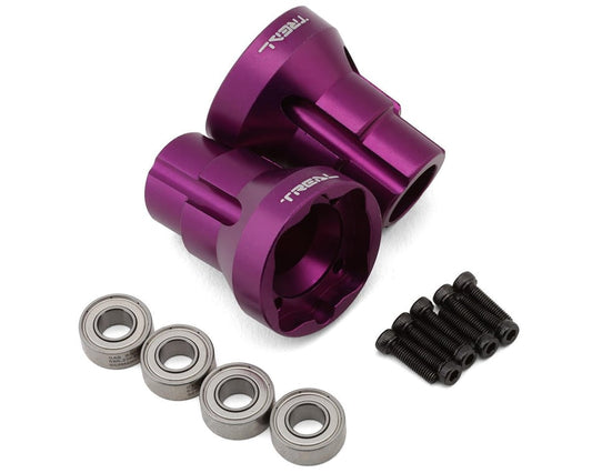 Treal Aluminum 7075 Rear Axle Mount Set: LMT (Purple)