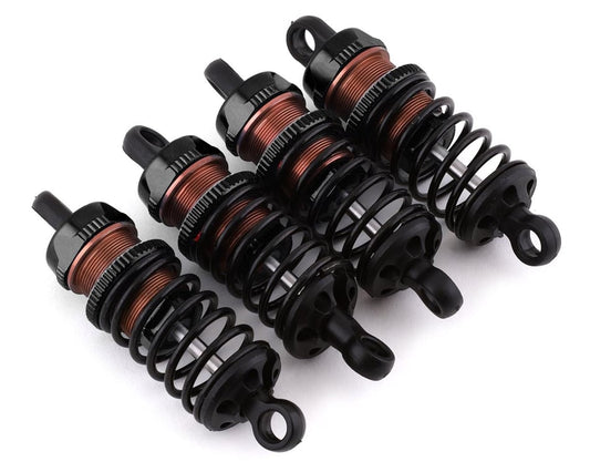 Yeah Racing Aluminum Big Bore Go Damper Set: 50mm (Black)
