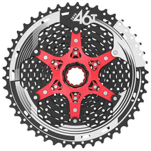 SunRace CSMX8 11-50T 11-Speed Cassette: Black/Chrome