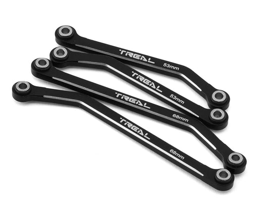 Treal Aluminum 7075 High Clearance Lower Link Set: TRX-4M (Black)
