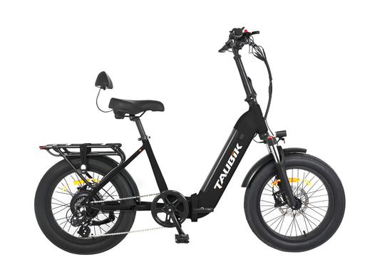 Taubik Monaco S Folding Electric Bike 20" Step-Through (Matte Black)