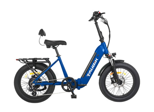Taubik Monaco S Folding Electric Bike 20" Step-Through (Electric Blue)