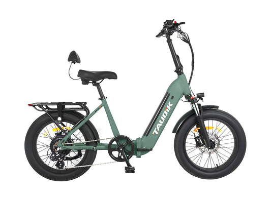 Taubik Monaco S Folding Electric Bike 20" Step-Through (Matte Sage Green)