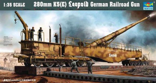 Trumpeter 1/35 K5(E) Leopold German Railroad Gun Model Kit