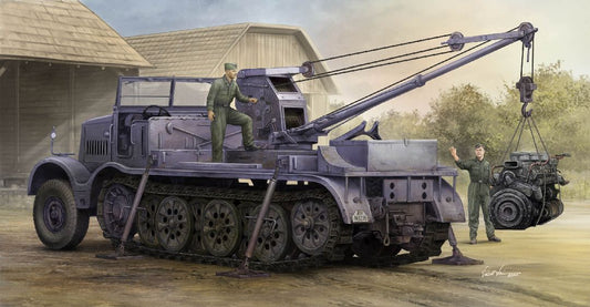 Trumpeter 1/35 Schwerer Zugkraftwagen 18t w/6t Billstein-Crane Se.Kfz.9/1 Model Kit