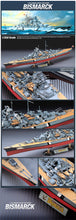 Academy German 1/350 Bismarck Battleship Model