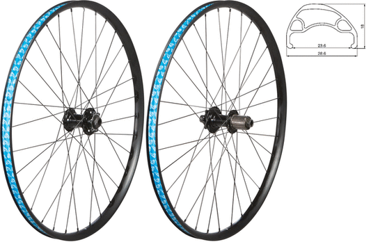 49N Rear Wheel 26” 12 x 142 (Black)