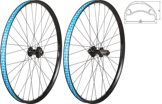 49N Rear Wheel 27.5" 6 Bolt Disc (Black)