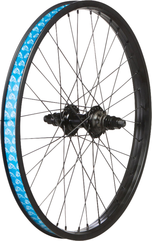 49N 20" BMX Rear Wheel 3/8”x110mm 36H Nutted: 9T Sealed Driver (Black)