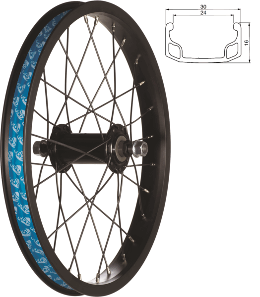 49N Front Wheel 16" (Black)