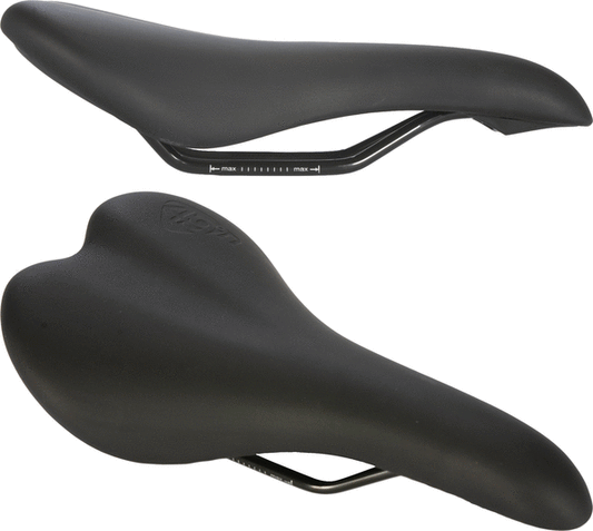 49N Round Perch Saddle: 143mm (Black)