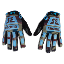 SE Bikes Retro Gloves XX-Large (Camo / SE Blue)