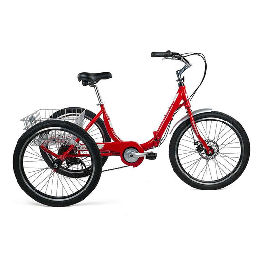 EVO Bikes Latitude Adult Tricycle Red Folding
