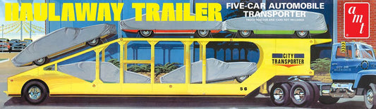 AMT 1/25 Five Car Haulaway Trailer Model Kit