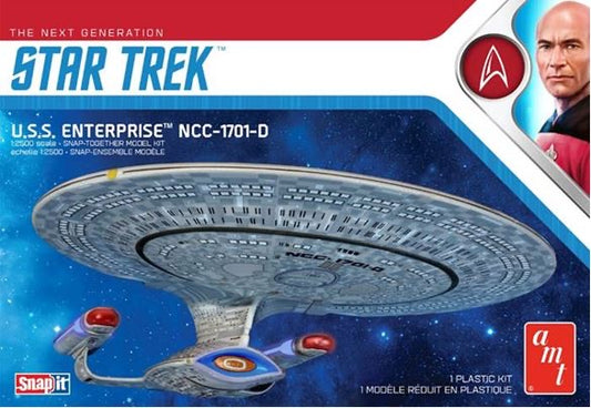 AMT Star Trek U.S.S. Enterprise D 1/2500 Model Snap Kit