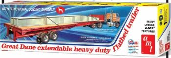 AMT 1/25 Extendable Flatbed Trailer - Great Dane Model Kit